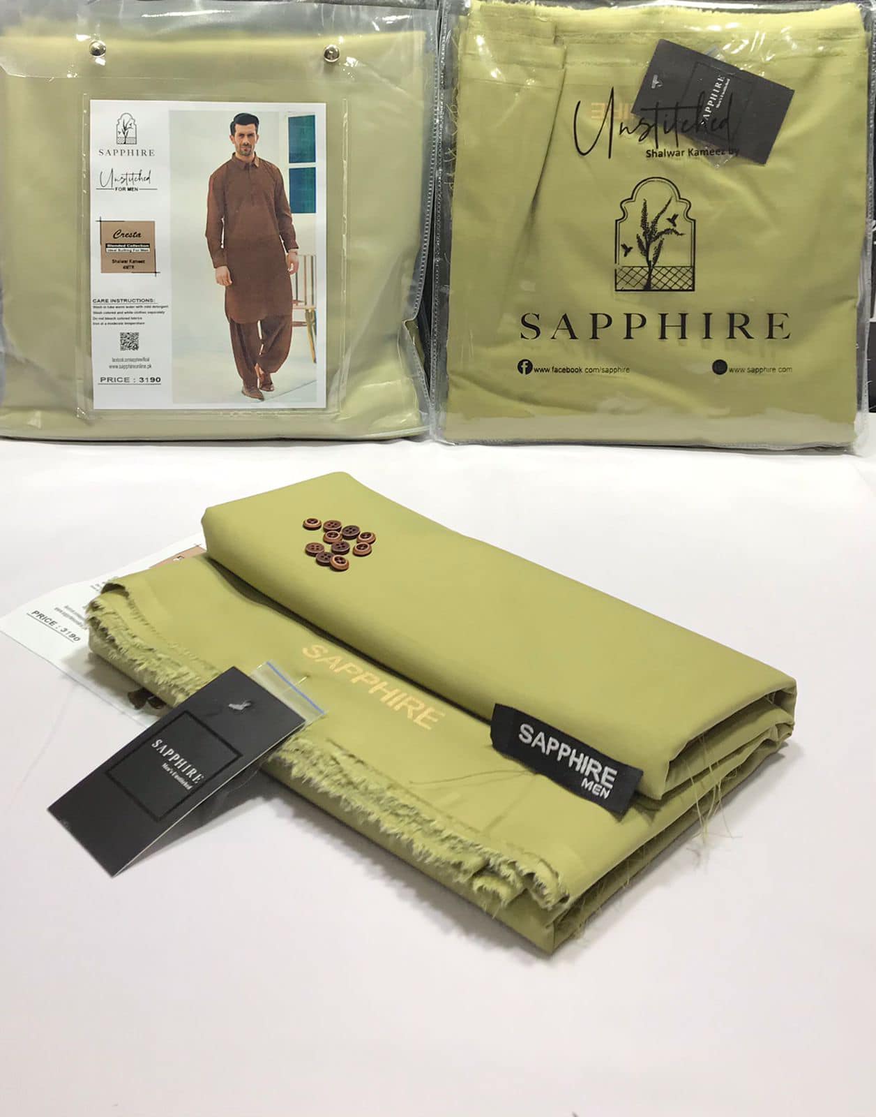 Sapphire Premium Wash & Wear | Light Parrot