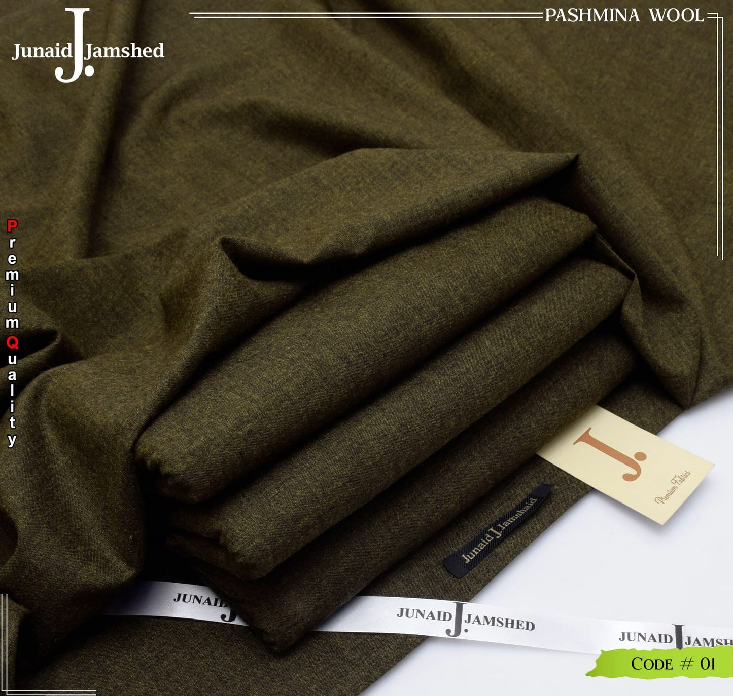 Junaid Jamshed Pashmina Wool SOFT LIGHT WOOL | Code #01
