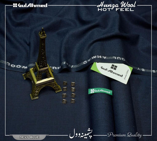 Gul Ahmed Pashmina Wool SOFT LIGHT WOOL | Nevy Blue