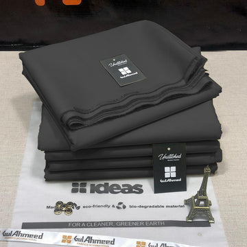 Gul Ahmed Premium Wash & Wear - Charcoal Grey