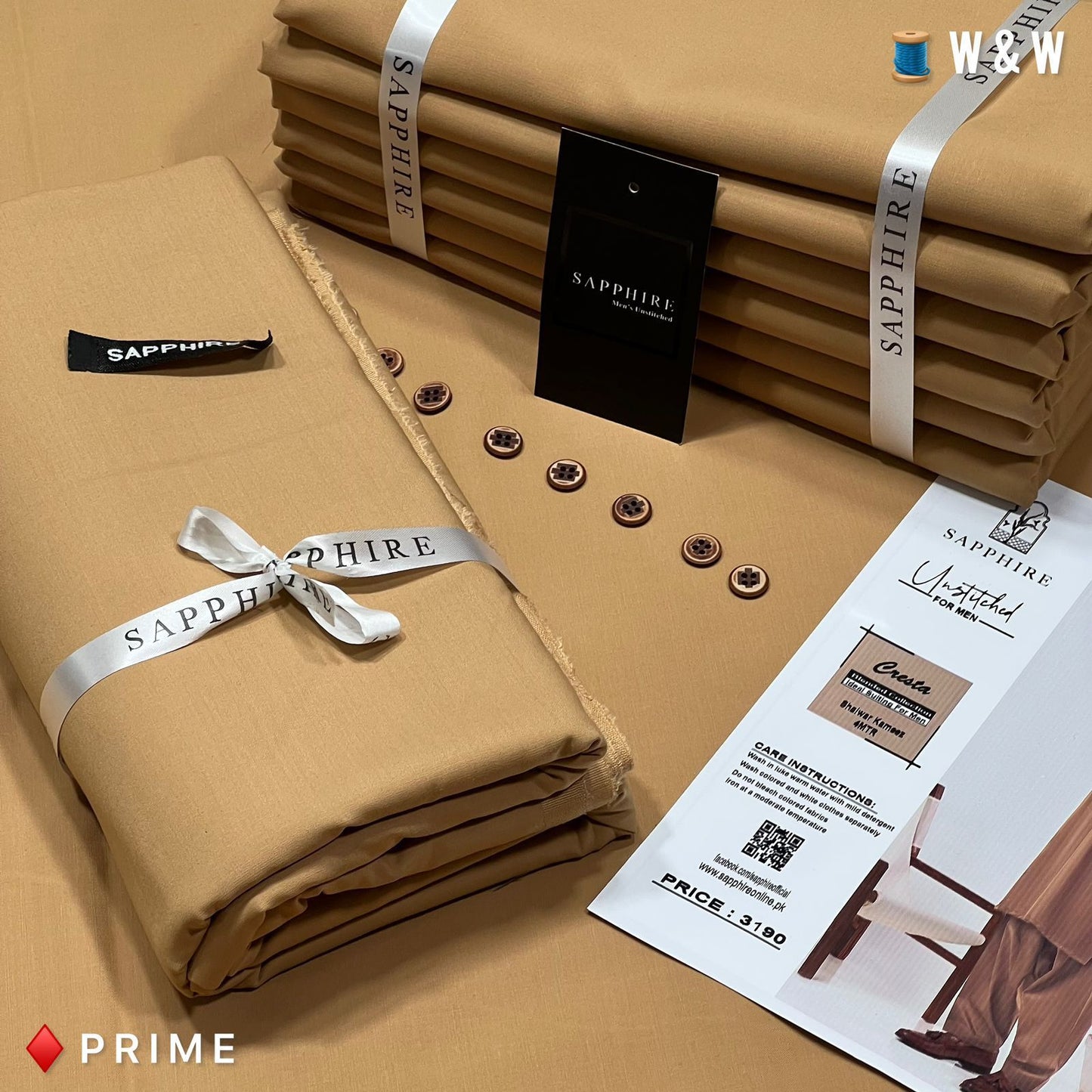 Sapphire Premium Wash & Wear | Mustard Yellow