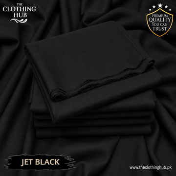 Ideas Wash & Wear Suit Fabric – Jet Black