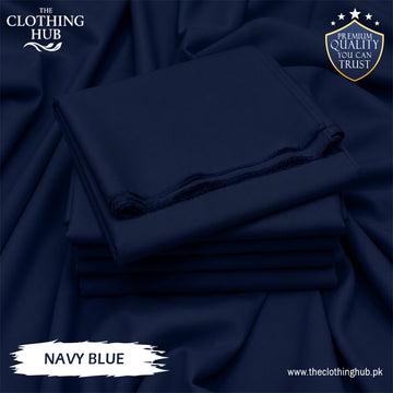 Boski Wash & Wear Suit Fabric – Navy Blue