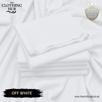 Boski Wash & Wear Suit Fabric – Off White