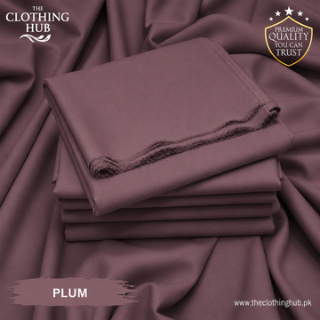 Ideas Wash & Wear Suit Fabric – Plum