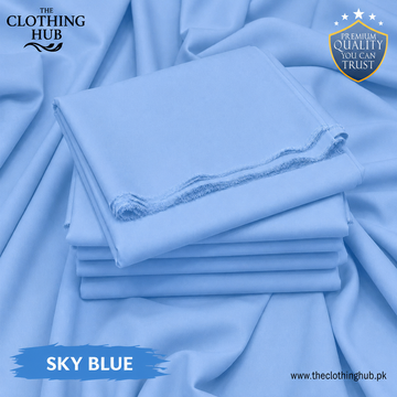 Ideas Wash & Wear Suit Fabric – Sky Blue