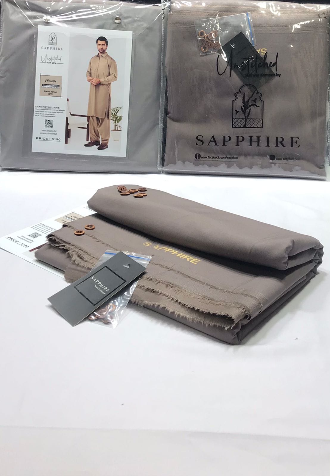 Sapphire Premium Wash & Wear | Light Rosy
