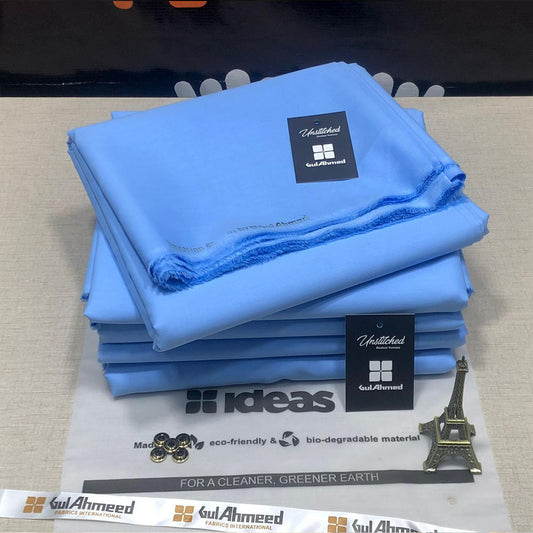 Gul Ahmed Premium Wash & Wear - Fresh Sky Blue