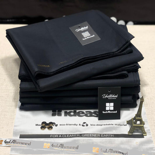 Gul Ahmed Premium Wash & Wear - Jet Black